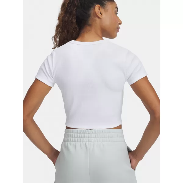  Дамска тениска UNDER ARMOUR RIVAL RIB BABY TEE 6000264-100 БЯЛО 