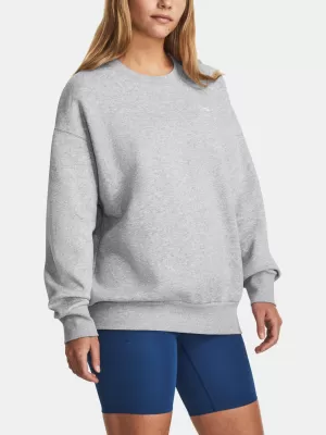 Дамски суичър UNDER ARMOUR ESSENTIAL FLC OS CREW 1379475-012 СИВО