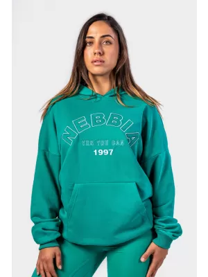 Oversize суичър с качулка GYM RAT 256 GREEN Nebbia