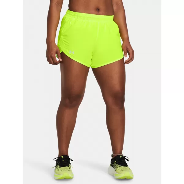  Дамски шорти UNDER ARMOUR FLY BY 3'' SHORTS 1382438-731 ЗЕЛЕНО 