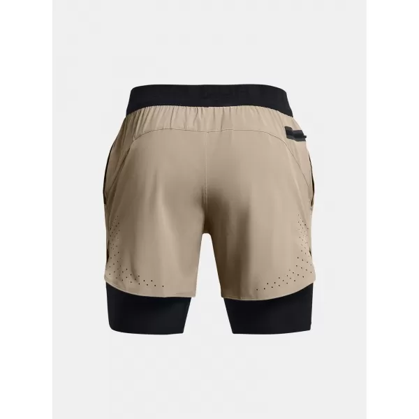  Мъжки шорти UNDER ARMOUR VANISH ELITE 2IN1 SHORT 1378604-203 КАФЯВО 