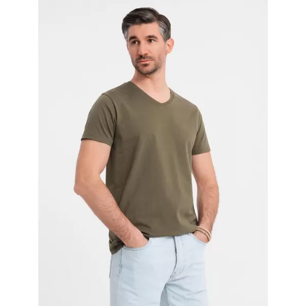  Риза OMBRE OM-TSBS-0237 ТЪМНО МАСЛИНА 