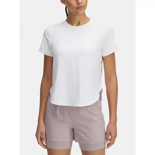  Дамска тениска UNDER ARMOUR LAUNCH ELITE SHORTSLEEVE 1389564-100 БЯЛО 