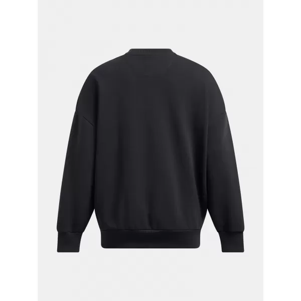  Дамски суичър UNDER ARMOUR ICON HWT TERRY OS CREW 1386493-001 ЧЕРЕН 