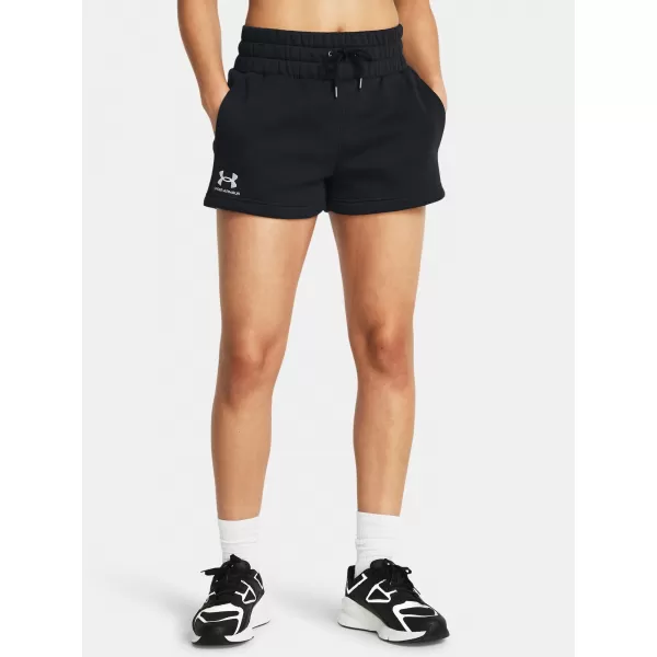  Дамски шорти UNDER ARMOUR ICON FLEECE BOXER SHORTS 1382725-001 ЧЕРЕН 
