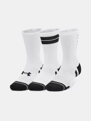 Чорапи UNDER ARMOUR PERF TECH NOV CREW (3 PÁRY) 1379515-101 БЯЛО