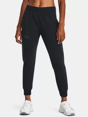 Дамски спортен панталон UNDER ARMOUR UNSTOPPABLE FLC JOGGER 1379846-001 ЧЕРЕН