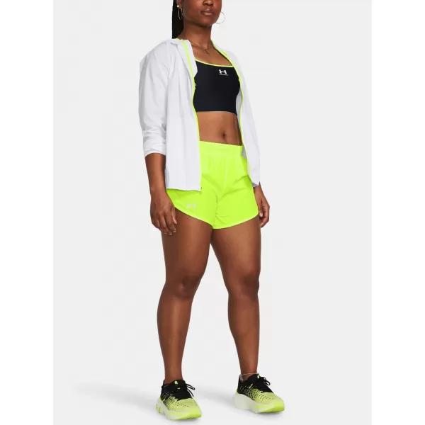  Дамски шорти UNDER ARMOUR FLY BY 3'' SHORTS 1382438-731 ЗЕЛЕНО 