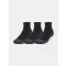 Чорапи UNDER ARMOUR PERFORMANCE TECH QTR (3 PÁRY) 1379510-001 ЧЕРЕН