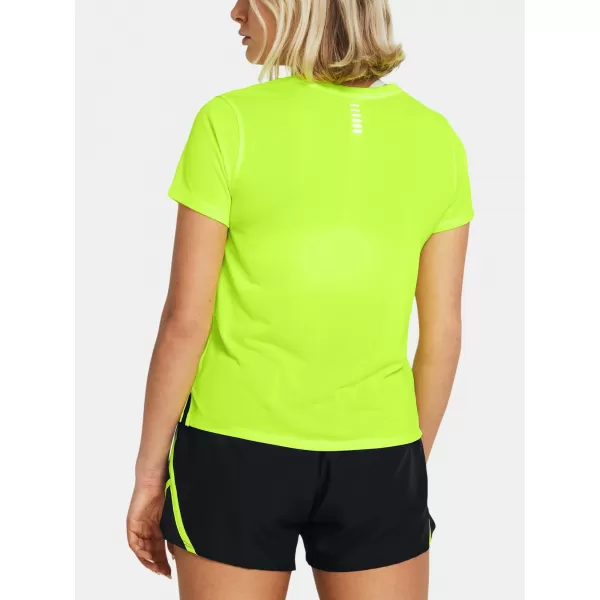  Дамска тениска UNDER ARMOUR LAUNCH SHORTSLEEVE 1382434-731 ЗЕЛЕНО 