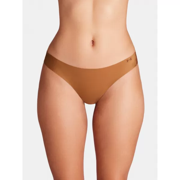  Дамски прашки UNDER ARMOUR PURE STRETCH NS THONG 1383893-600 КАФЯВО 