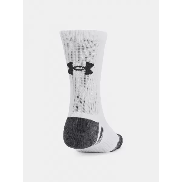  Чорапи UNDER ARMOUR PERFORMANCE COTTON 3P MID 1379530-100 БЯЛО 