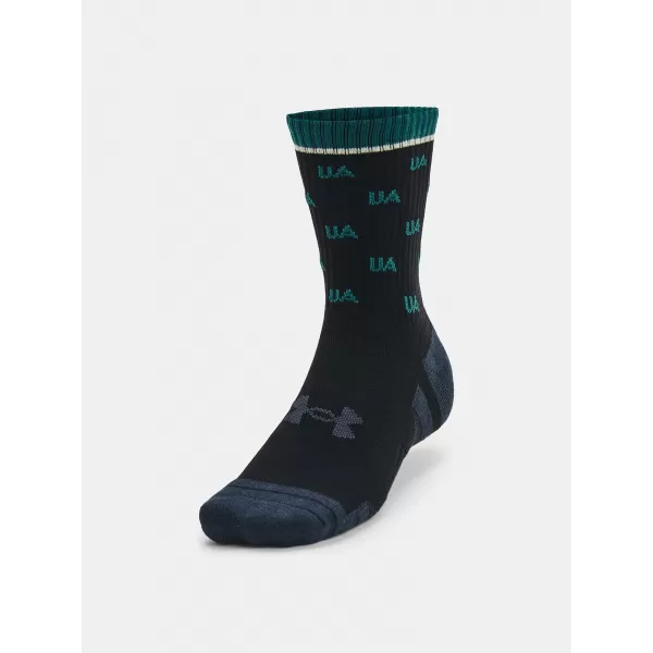  Чорапи UNDER ARMOUR PERF COTTON NOV MID (2 PÁRY) 1379534-002 ЧЕРЕН 