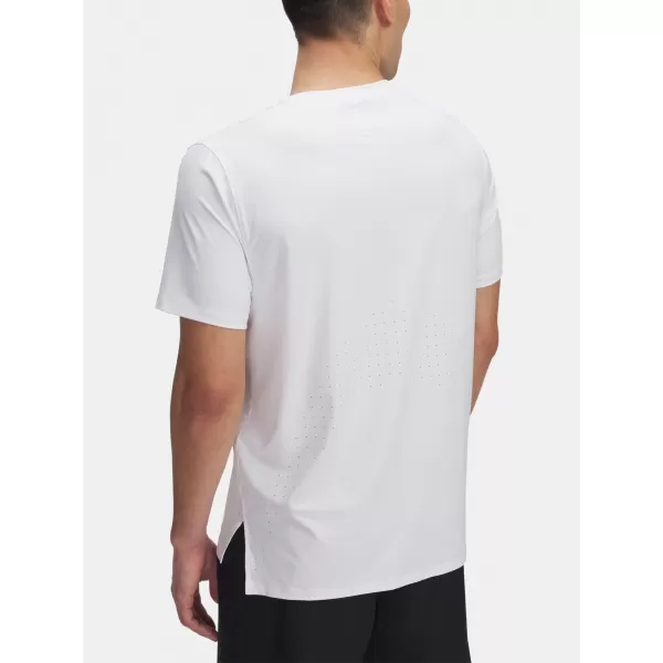  Мъжка тениска UNDER ARMOUR LAUNCH ELITE SHORTSLEEVE 1389802-100 БЯЛО 