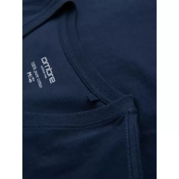  Риза OMBRE OM-TSBS-0237 ТЪМНО СИНЬО 