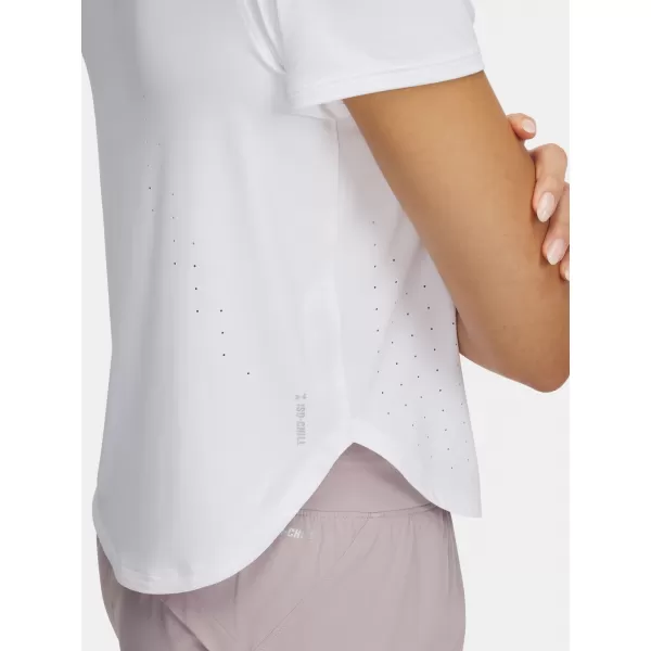  Дамска тениска UNDER ARMOUR LAUNCH ELITE SHORTSLEEVE 1389564-100 БЯЛО 