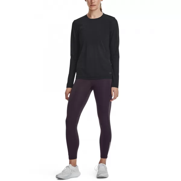  Дамска тениска UNDER ARMOUR SEAMLESS STRIDE LS 1375699-001 ЧЕРЕН 