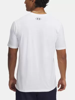 Мъжка тениска UNDER ARMOUR M STACKED LOGO SS 6000211-100 БЯЛО