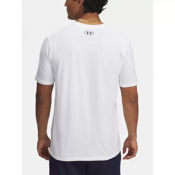  Мъжка тениска UNDER ARMOUR M STACKED LOGO SS 6000211-100 БЯЛО 
