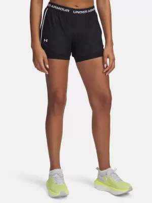 Дамски шорти UNDER ARMOUR TECH PLAY UP 2IN1 SHORTS 1389895-001 ЧЕРЕН