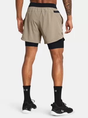 Мъжки шорти UNDER ARMOUR VANISH ELITE 2IN1 SHORT 1378604-203 КАФЯВО