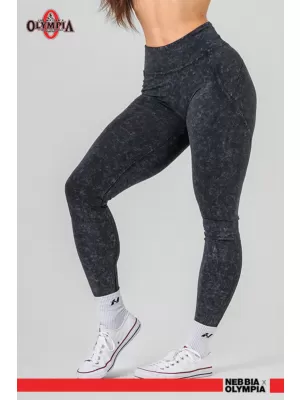 Изпрани клинове с висока талия GYM WARRIOR 776 BLACK Nebbia