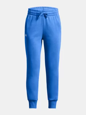 Спортни панталони за момичета UNDER ARMOUR RIVAL FLEECE JOGGERS 1379525-464 СИНЬО