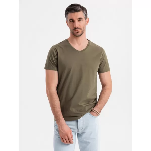  Риза OMBRE OM-TSBS-0237 ТЪМНО МАСЛИНА 