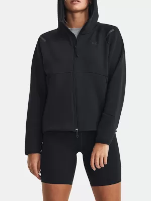 Дамски суичър UNDER ARMOUR UNSTOPPABLE FLC FZ 1379842-001 ЧЕРЕН