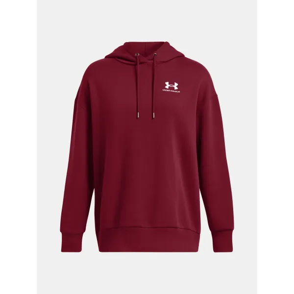  Дамски суичър UNDER ARMOUR ICON FLEECE OS HOODIE 1379495-625 ЧЕРВЕНО 
