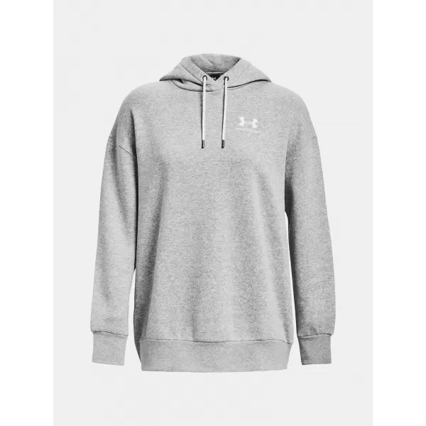  Дамски суичър UNDER ARMOUR ESSENTIAL FLC OS HOODIE 1379495-012 СИВО 