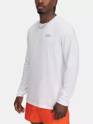 Мъжка тениска UNDER ARMOUR M WORKWEAR LOGO LS 1390167-100 БЯЛО