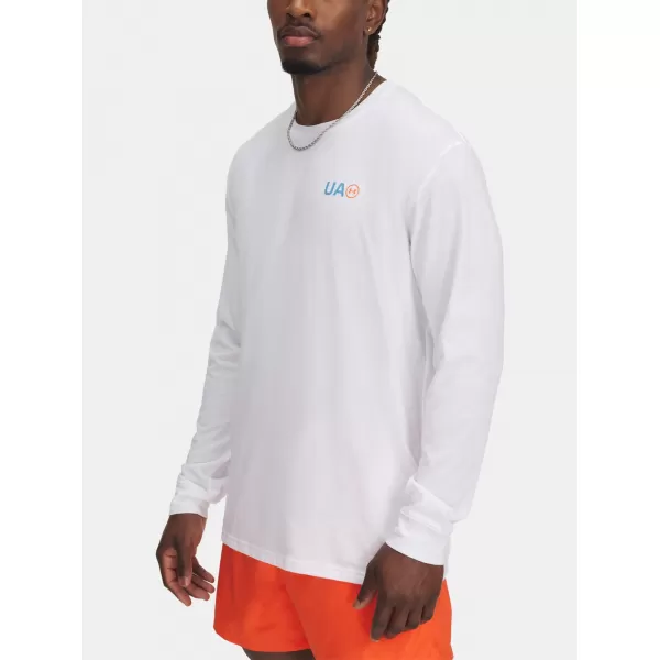  Мъжка тениска UNDER ARMOUR M WORKWEAR LOGO LS 1390167-100 БЯЛО 