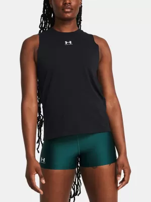 Дамски потник UNDER ARMOUR CAMPUS MUSCLE TANK 1383659-001 ЧЕРЕН
