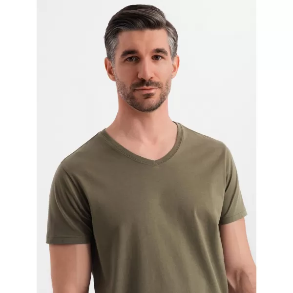  Риза OMBRE OM-TSBS-0237 ТЪМНО МАСЛИНА 