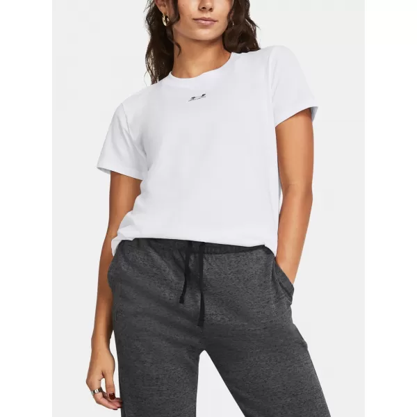  Дамска тениска UNDER ARMOUR CAMPUS CORE SS 1383648-100 БЯЛО 