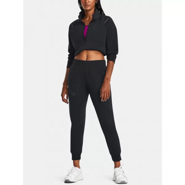  Дамски спортен панталон UNDER ARMOUR UNSTOPPABLE FLC JOGGER 1379846-001 ЧЕРЕН 