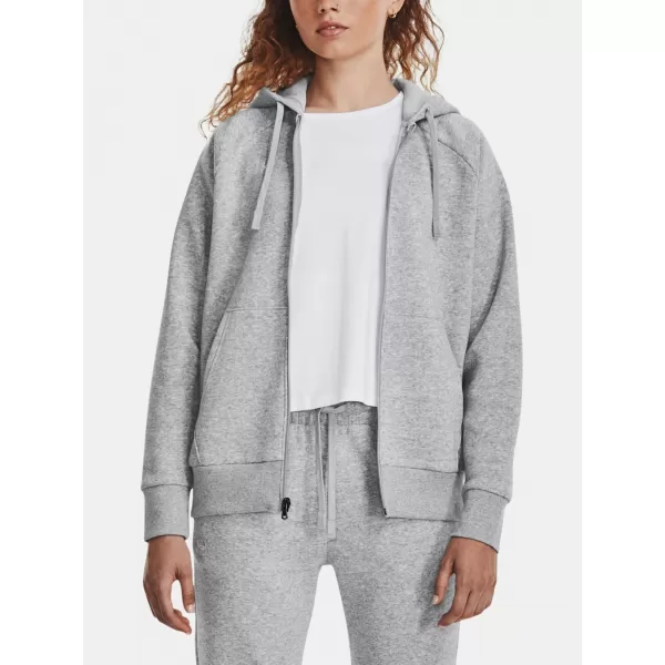  Дамски суичър UNDER ARMOUR RIVAL FLEECE FZ HOODIE 1379497-012 СИВО 