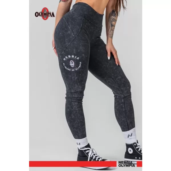  Изпрани клинове с висока талия GYM WARRIOR 776 BLACK Nebbia 