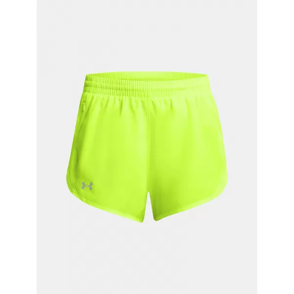  Дамски шорти UNDER ARMOUR FLY BY 3'' SHORTS 1382438-731 ЗЕЛЕНО 
