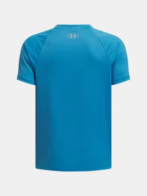 Момчешка тениска UNDER ARMOUR TECH SPLIT WORDMARK SS 1383010-452 СИНЬО