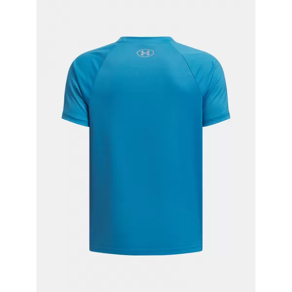  Момчешка тениска UNDER ARMOUR TECH SPLIT WORDMARK SS 1383010-452 СИНЬО 