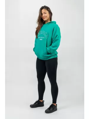 Oversize суичър с качулка GYM RAT 256 GREEN Nebbia
