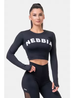 Спортен топ с дълъг ръкав HERO 585 BLACK Nebbia