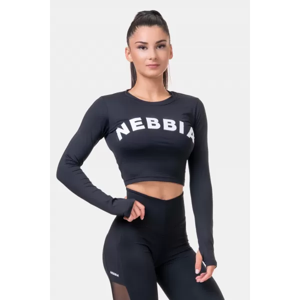  Спортен топ с дълъг ръкав HERO 585 BLACK Nebbia 
