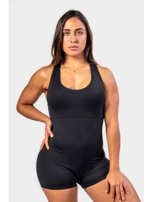 Спортен гащеризон къс 5 инча GYM RAT 287 BLACK Nebbia