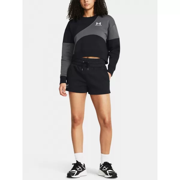 Дамски шорти UNDER ARMOUR ICON FLEECE BOXER SHORTS 1382725-001 ЧЕРЕН 