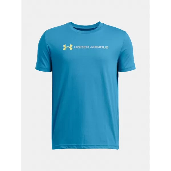  Момчешка тениска UNDER ARMOUR B LOGO WORDMARK SS 1389963-452 СИНЬО 