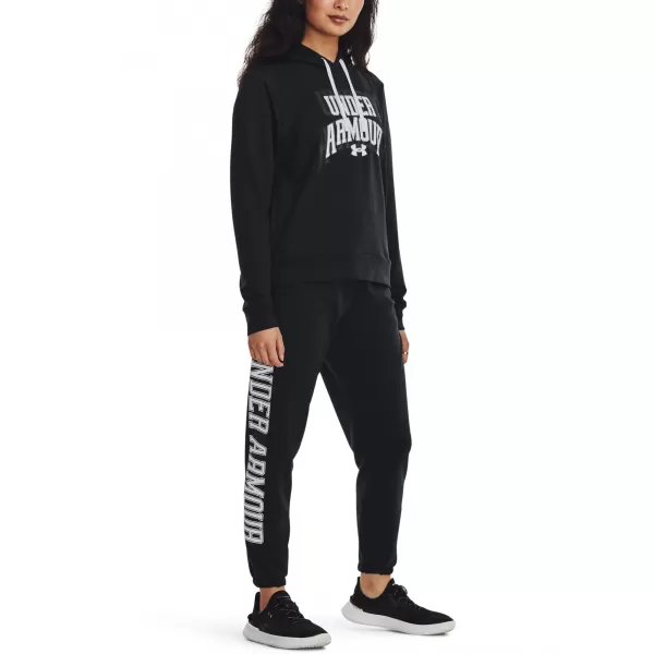  Дамски спортен панталон UNDER ARMOUR RIVAL TERRY GRAPHIC JOGR 1379437-001 ЧЕРЕН 