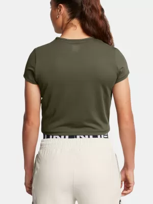 Дамска тениска UNDER ARMOUR MERIDIAN BABY TEE 1387729-390 ЗЕЛЕНО